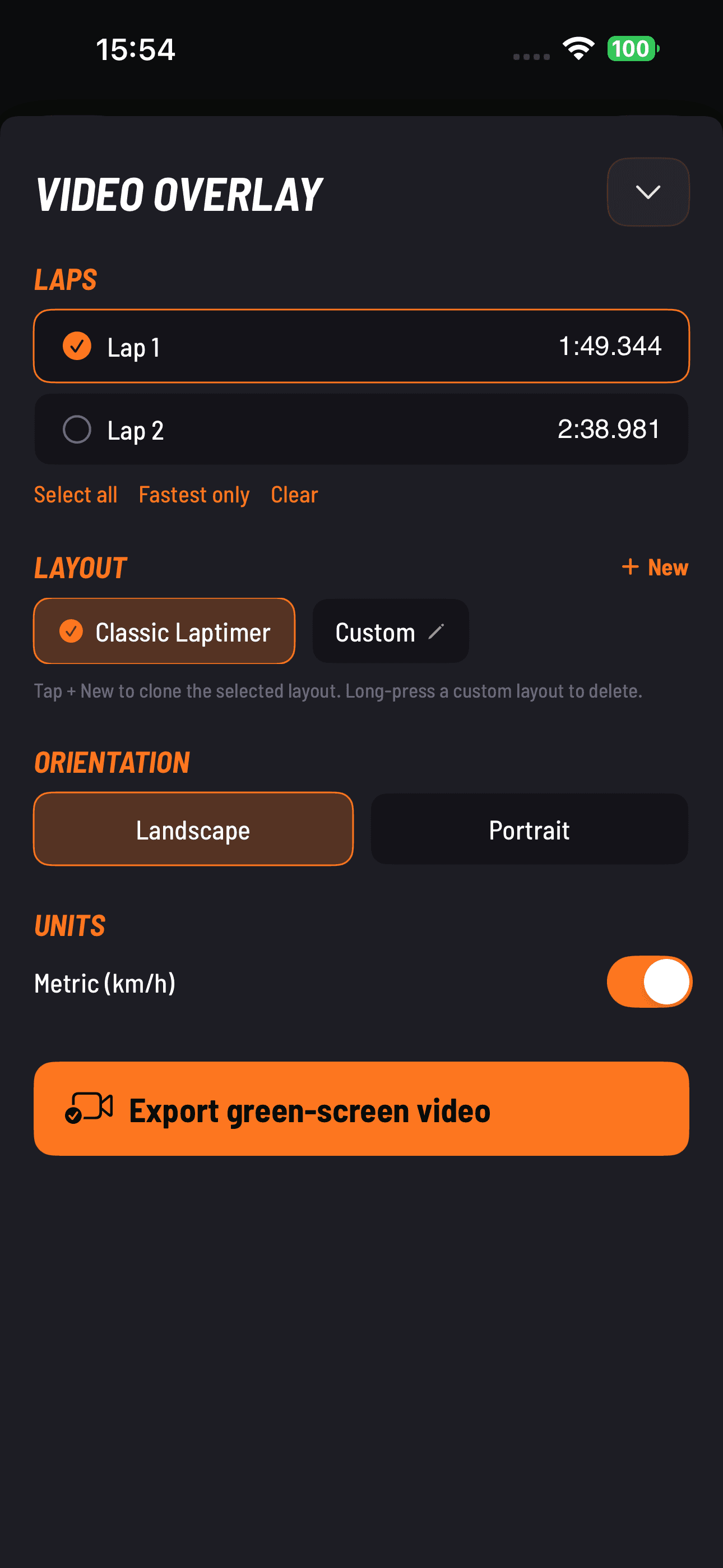 Custom video overlay layout